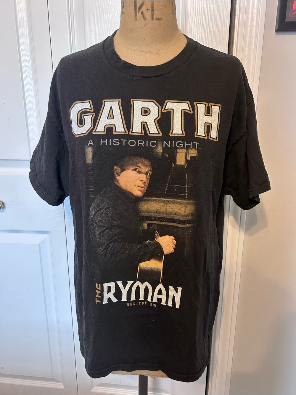 Garth Brooks Night The Ryman Black Graphic Tee Size Large